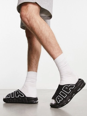 Slippers Smithsonian Men's Brand Logo Embroidered Slippers,Black