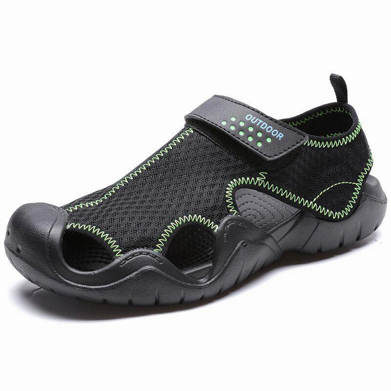 Ankle Wrap Sandals Men's Breathable Mesh Shoes Outdoor Sport Casual Sneakers