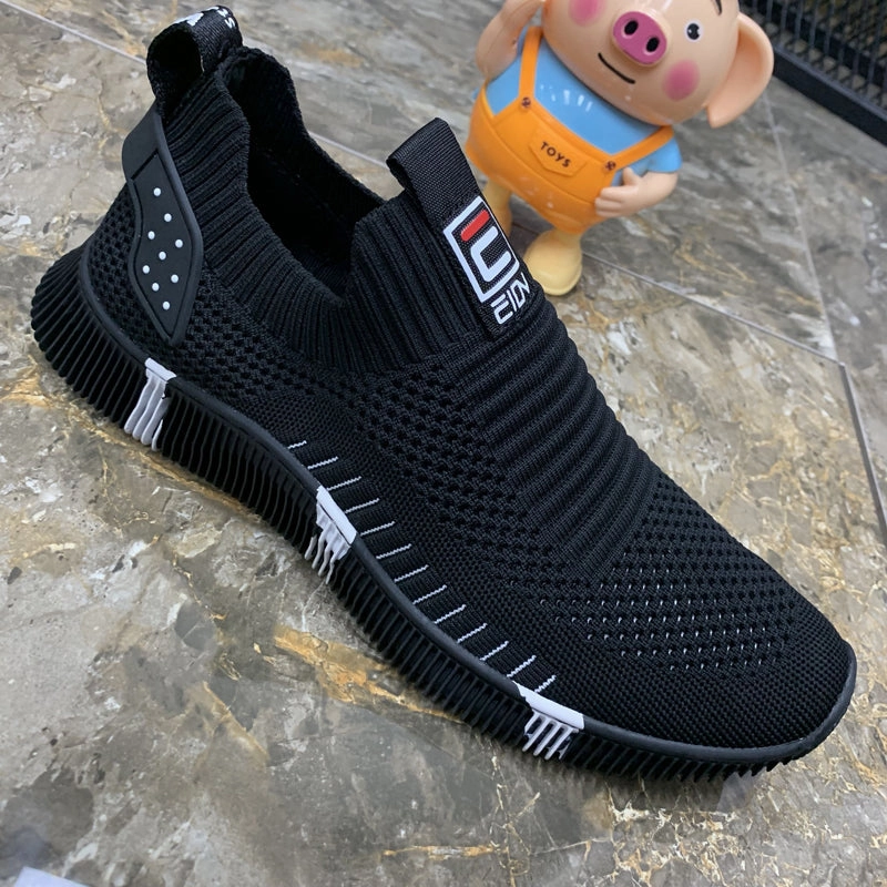 Good Running Shoes For Overpronation Men's Breathable Mesh Slip On Sneakers