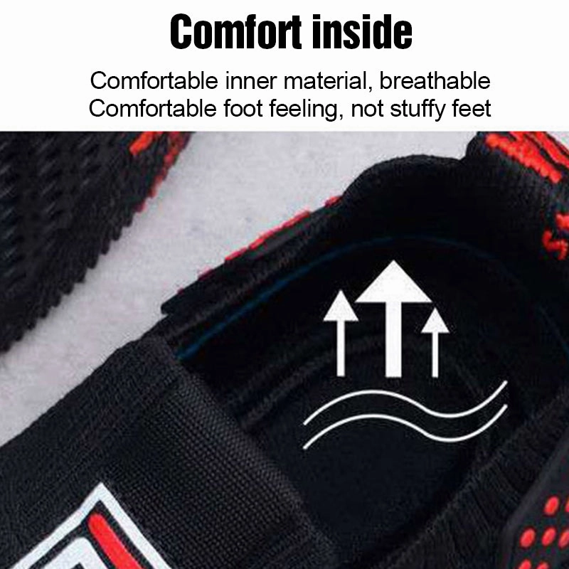 Run On Clouds Shoes Men's Breathable Mesh Slip On Sneakers