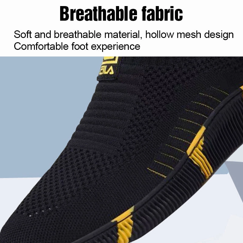 Cross Country Running Shoes Men's Breathable Mesh Slip On Sneakers