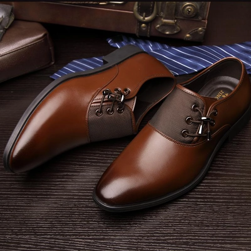 Men's Business Oxford Dress Shoes Comfortable Business Casual Work Shoes