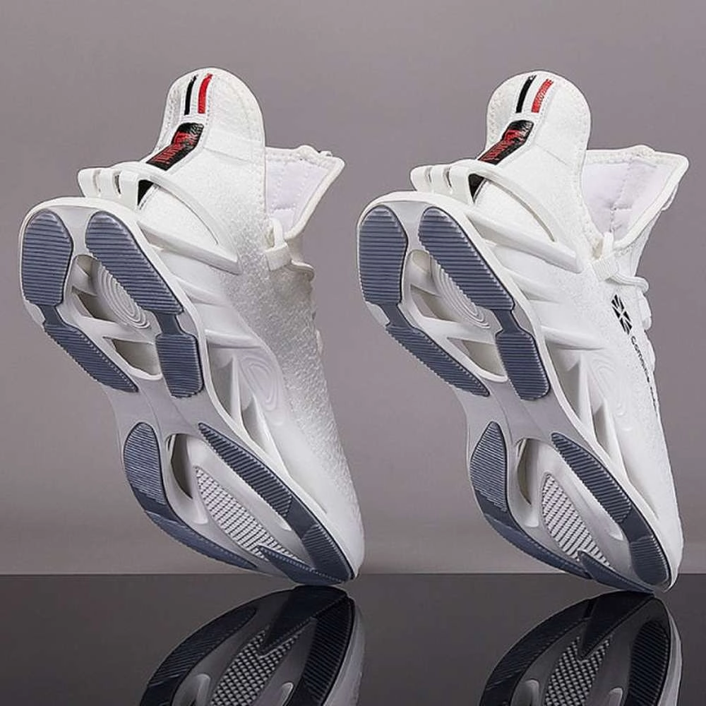 Men's Casual Trainer Race off Loafers Running Shoes Zipper Casual Shoes