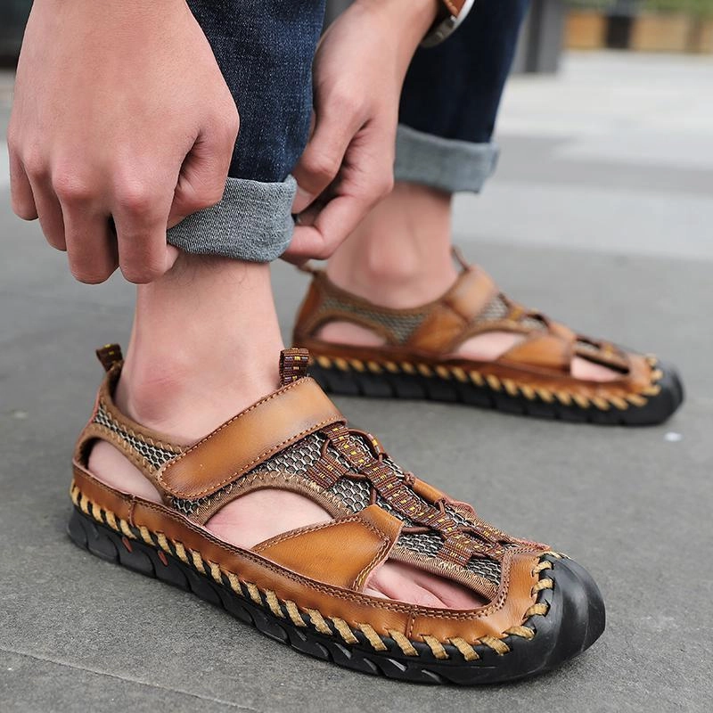Men's Fashion Casual Sandals Genuine Leather Sandals