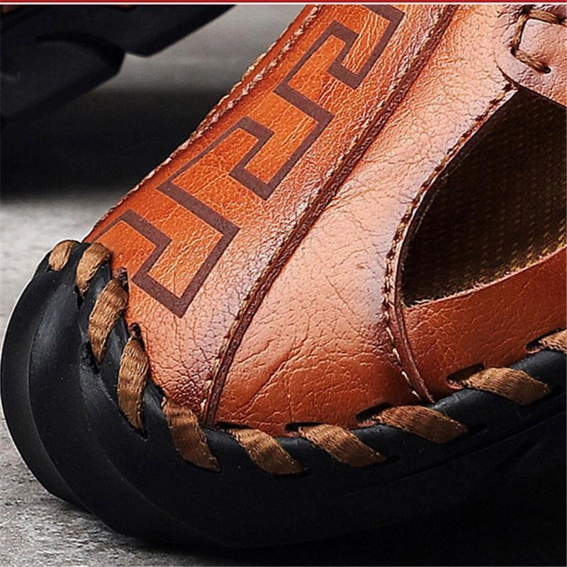 Men's Leather Soft Fashion Sandals Sandals In Barbados
