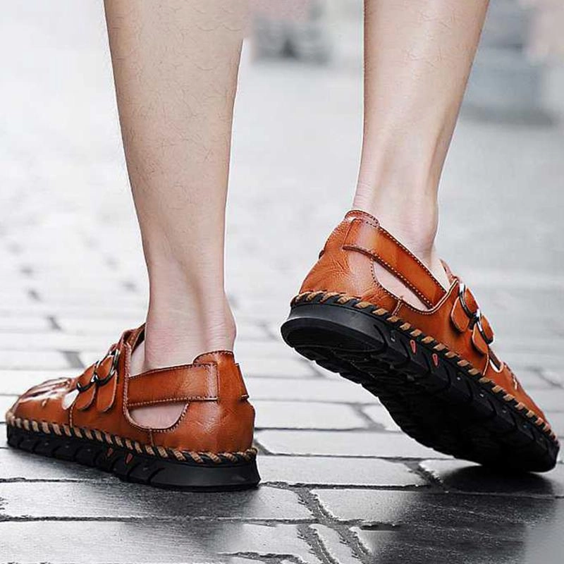 Sandals Royal Caribbean Resort Private Island Men's Leather Soft Fashion Sandals