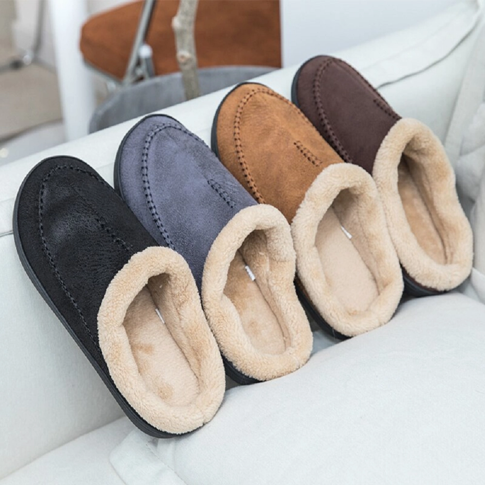 Totes Slippers Men's Memory Foam Slippers Warm Fleece Shoes