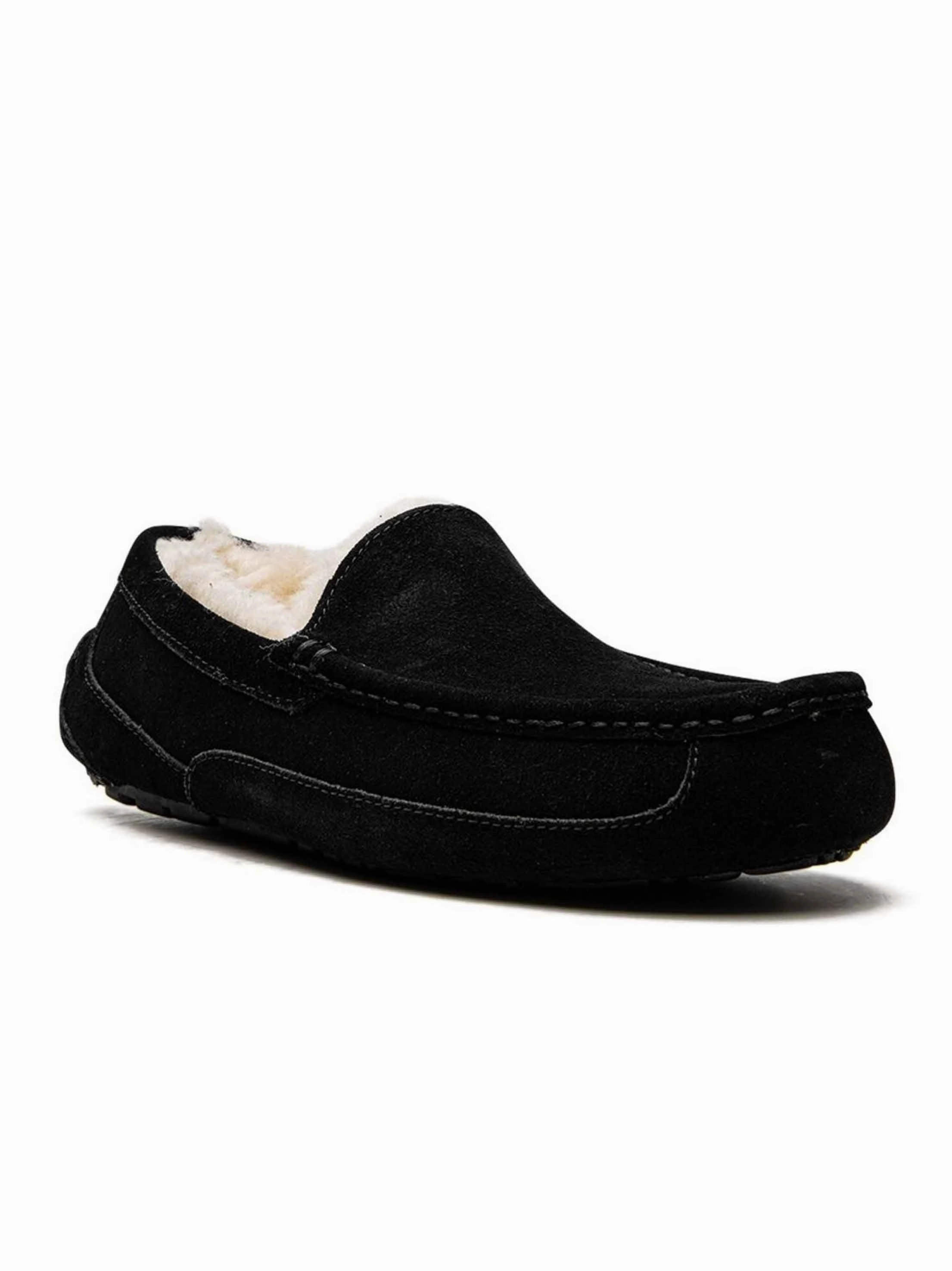 Slippers With Nut In Logo Men's Mocassin Slippers,Black