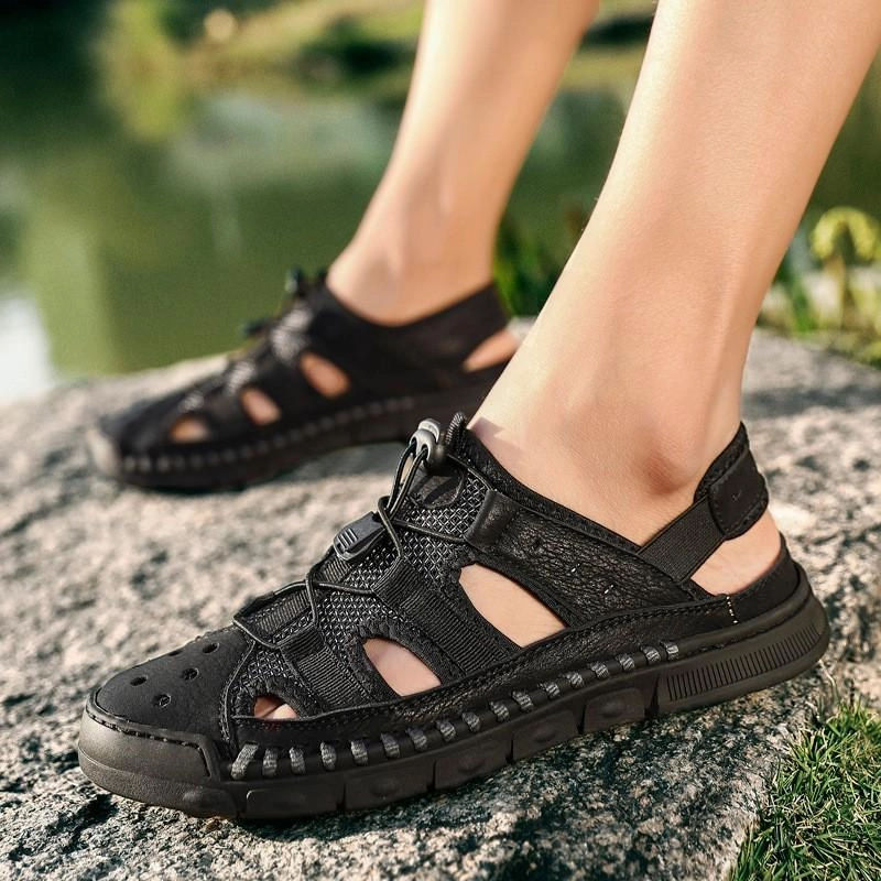 Pointed Toe Slides Men's Outdoor Casual Breathable Sandals