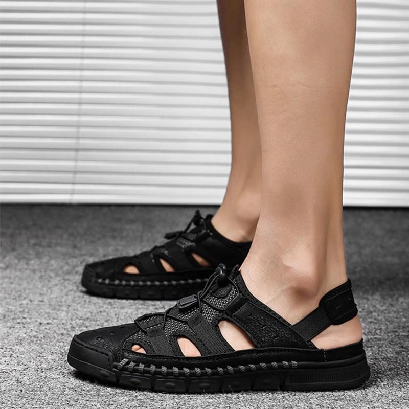 Platform Wedge Slides Men's Outdoor Casual Breathable Sandals