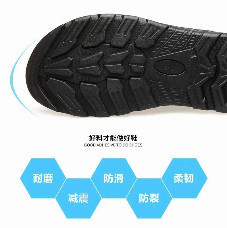 Sandals South Jamaica Men's Sandals 2023 Summer New Non-slip Genuine Leather Sandals Soft Slippers Zapatos Flat For Mens Casual Shoes Sandalias Hombre