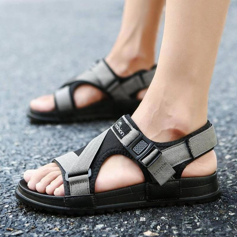 Men's Summer Casual Sandals Silver Sandals