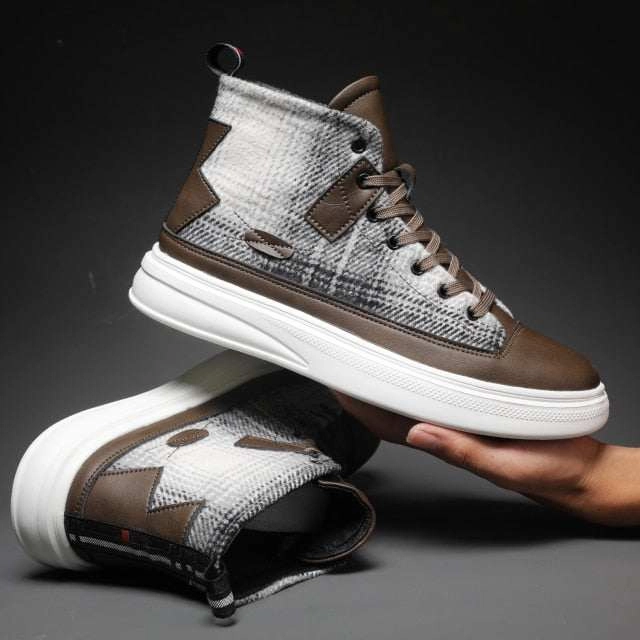 Men's Vulcanized Shoes New Fashion Canvas walking Lightweight Sneakers Silver Sneakers