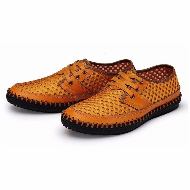 Men Summer mesh shoes Sparkly Shoes Flats