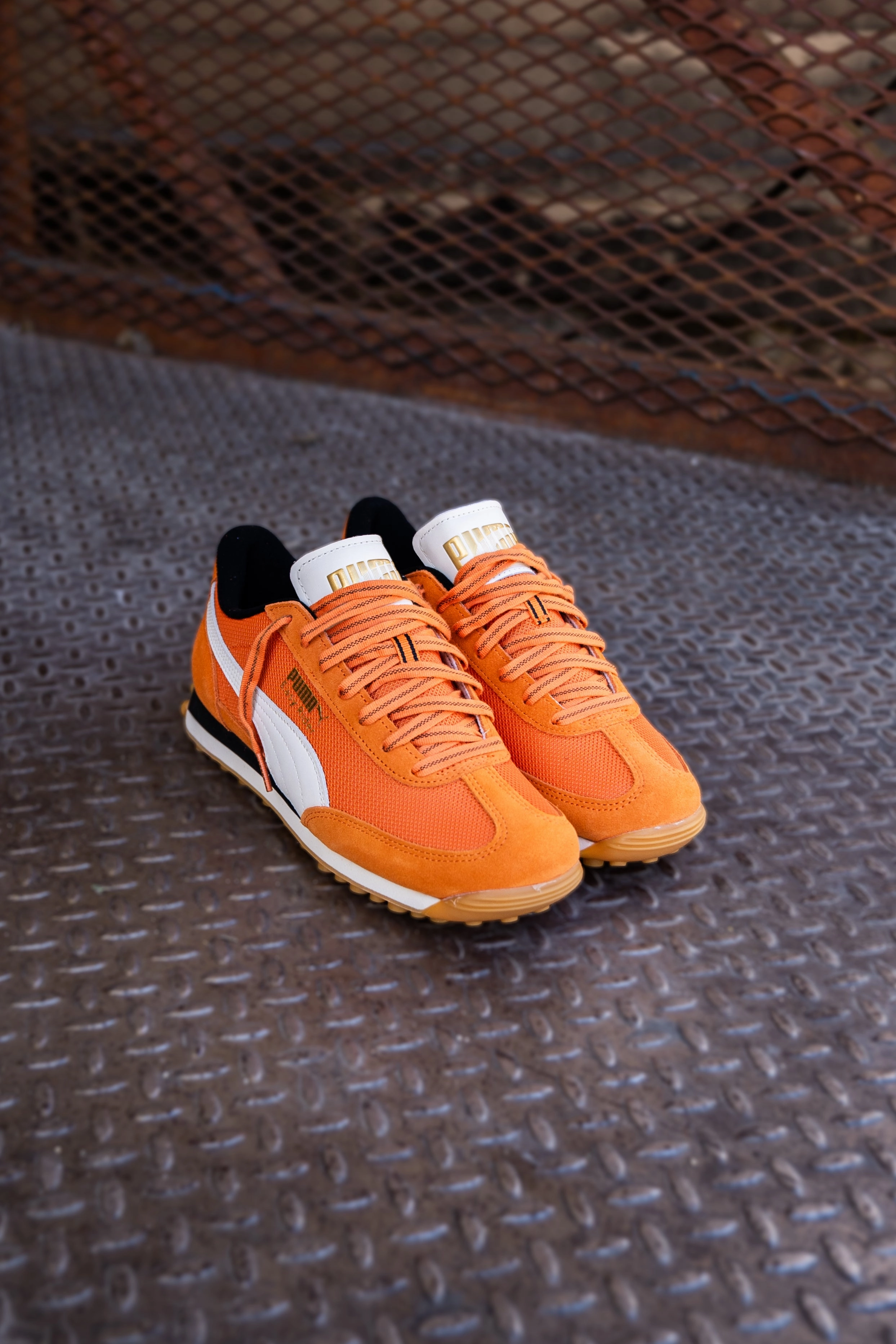 Asics Running Sneakers Shoes Mens Puma Easy Rider Footie (Maple Syrup/Warm White)