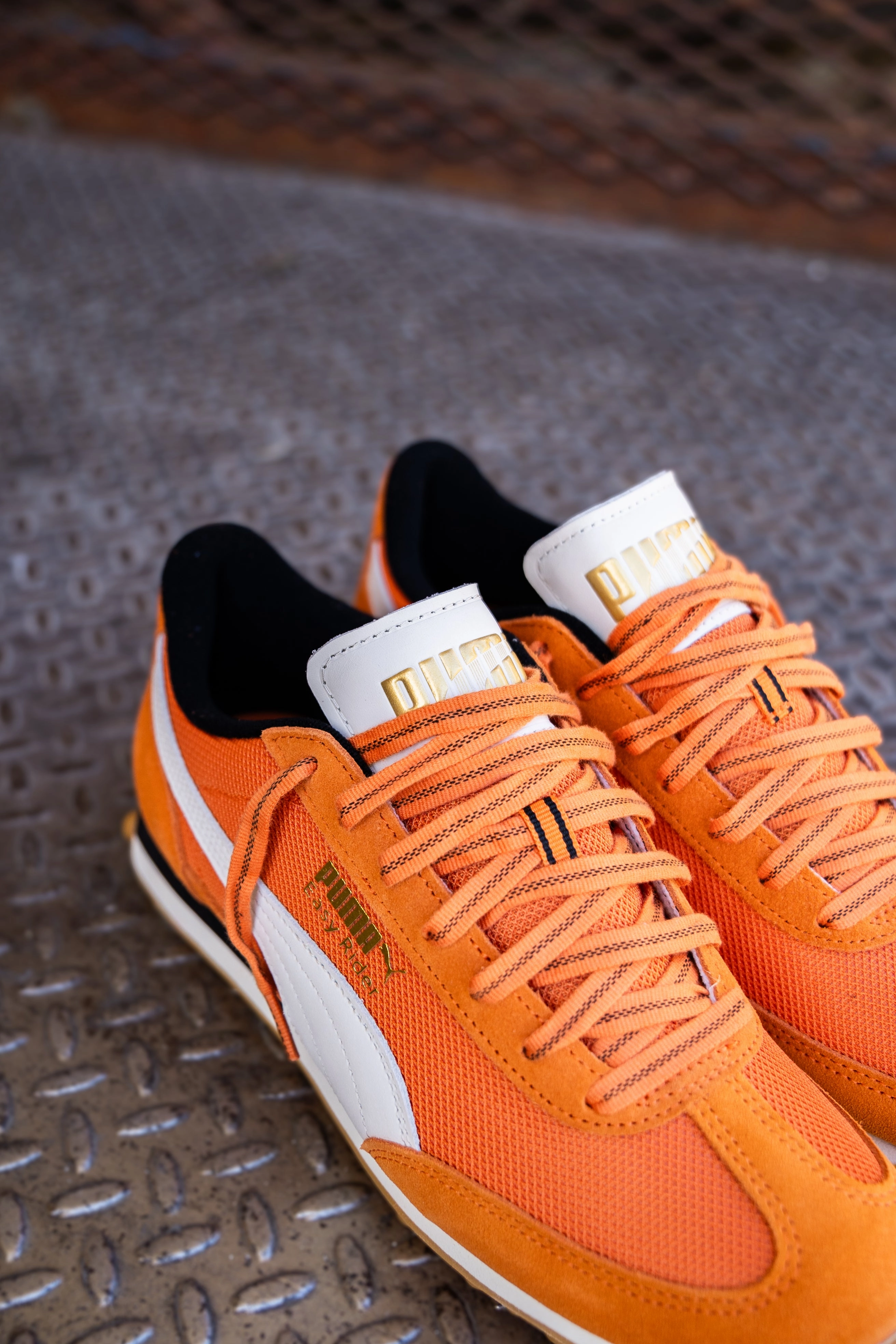 Mens Puma Easy Rider Footie (Maple Syrup/Warm White) Best Asics Shoes Walking