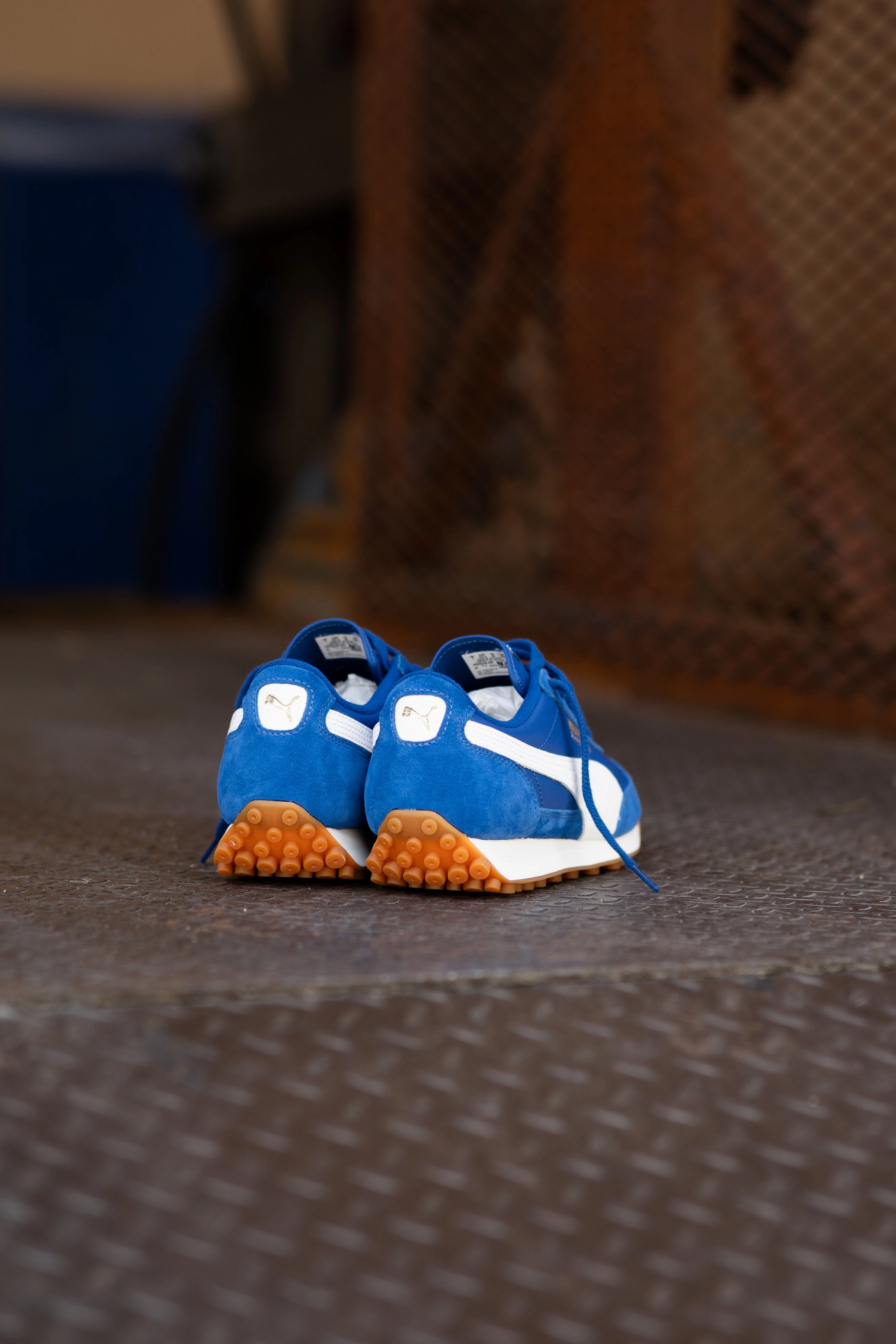 Asics Gel 8 Tennis Shoes Mens Puma Easy Rider Vintage (Clyde Royal/ Puma White)