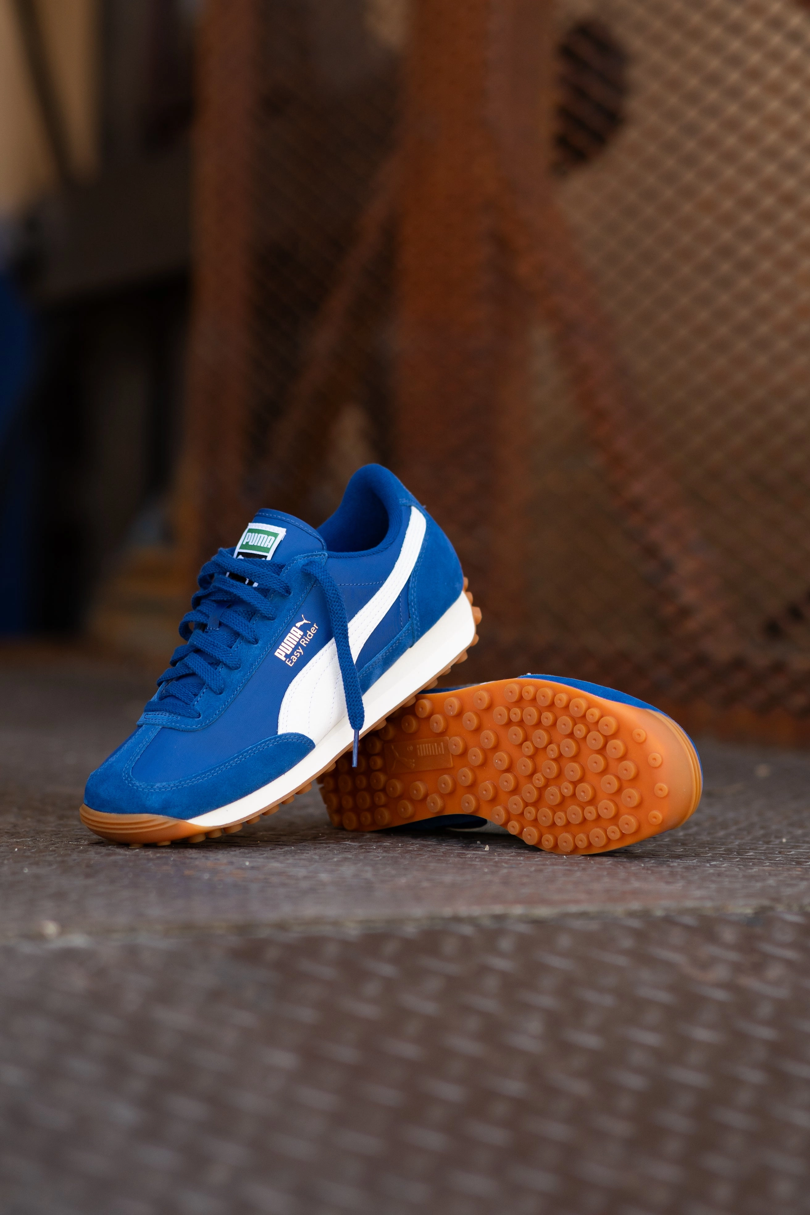 Mens Puma Easy Rider Vintage (Clyde Royal/ Puma White) Asics Light Trail Running Shoe