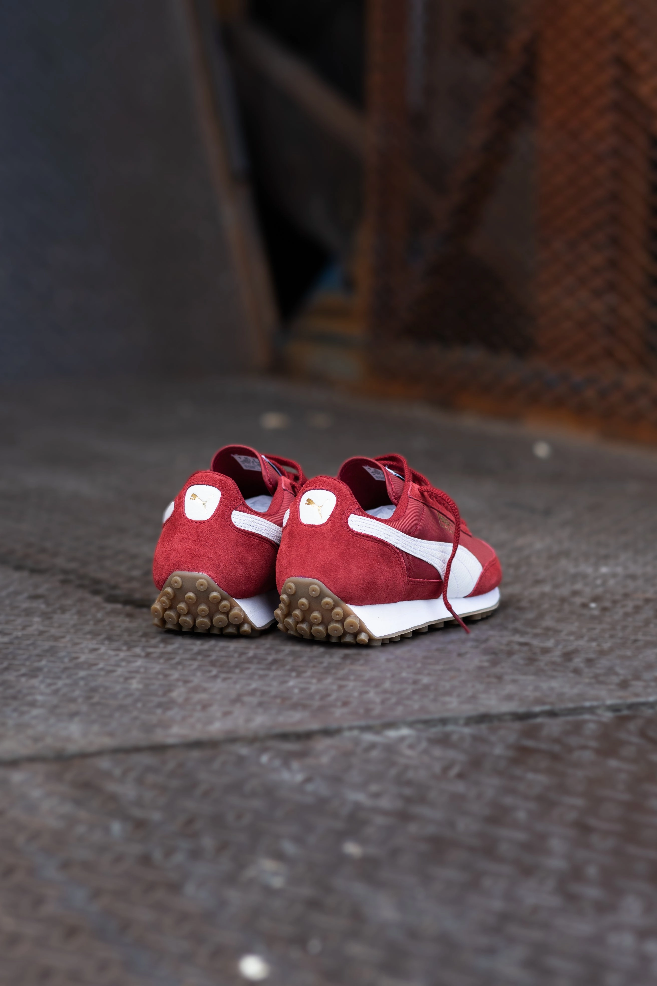 Mens Puma Easy Rider Vintage (Intense Red/Puma White) Puma Teamgoal Shoe Bag