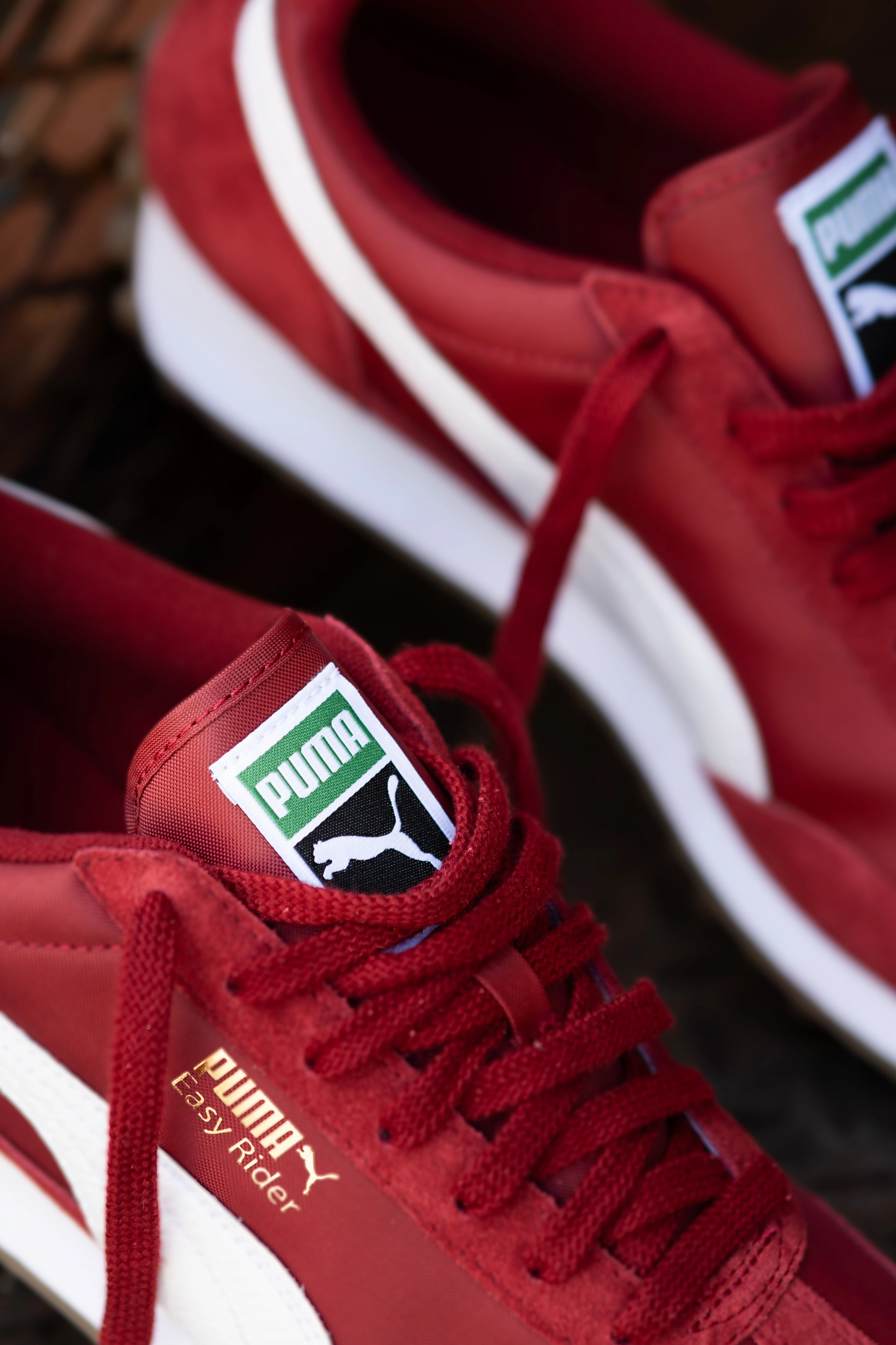 Best Puma Shoes Ever Mens Puma Easy Rider Vintage (Intense Red/Puma White)