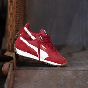 Puma Shoes Smash V2 Mens Puma Easy Rider Vintage (Intense Red/Puma White)