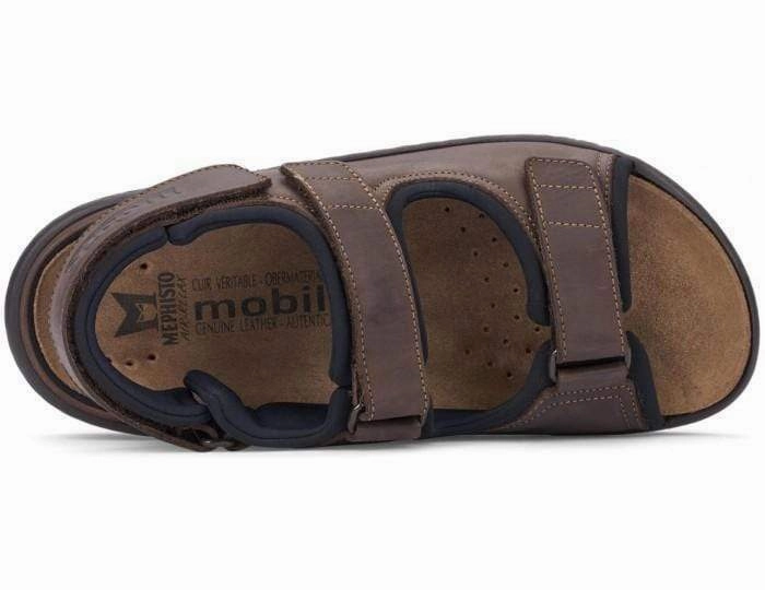 Mephisto Mobils Men's Valden Sandals- Dark Brown Sandals Getaway Packages