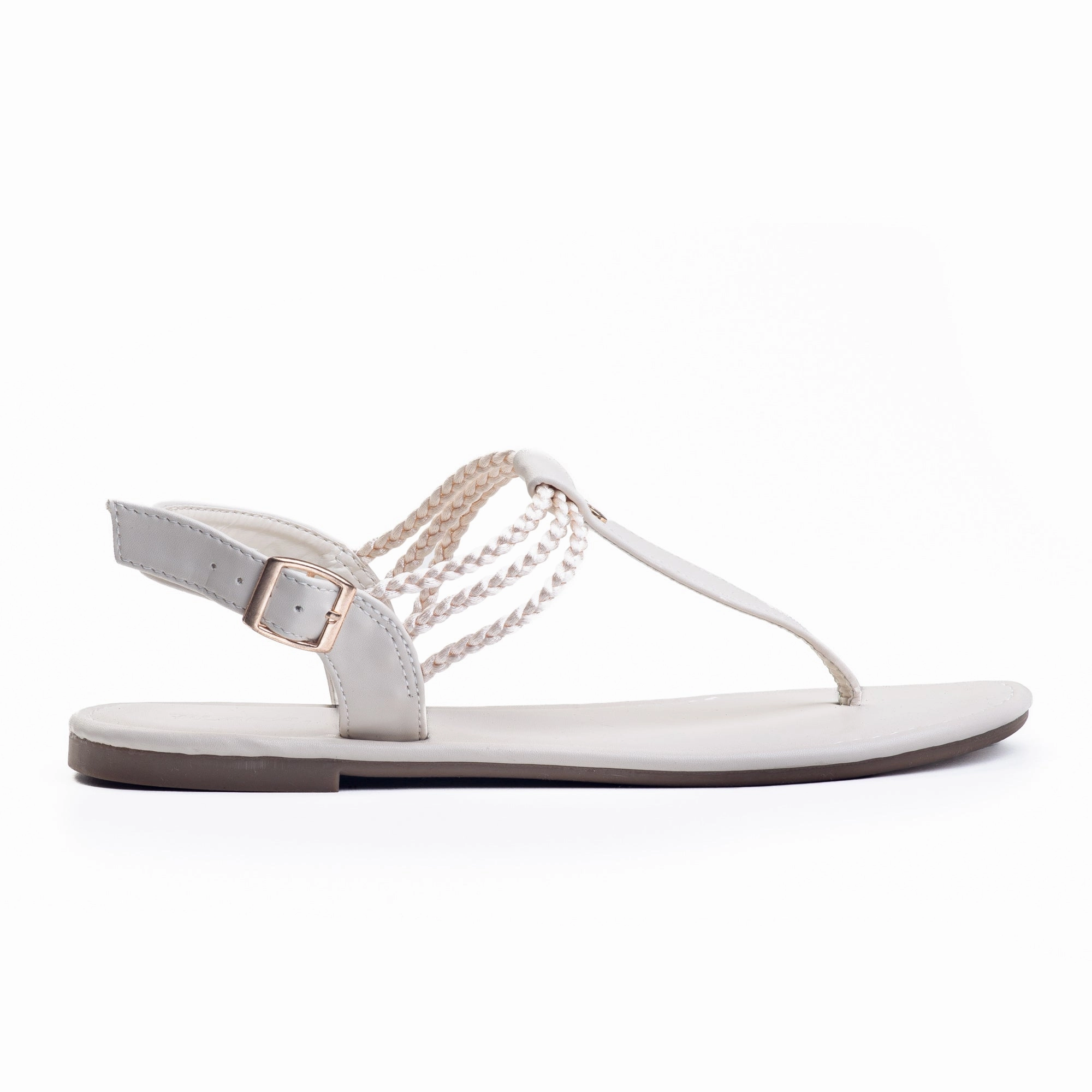 Plaka Rappel Flat Thong Sandals | Stone Danskin Sandals