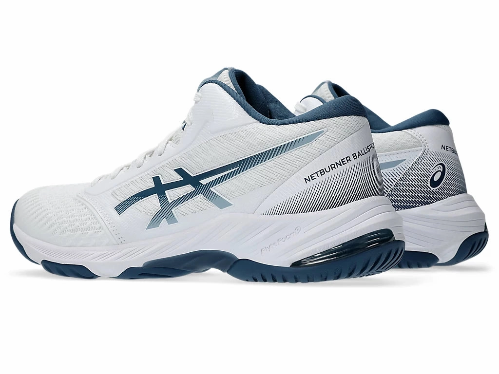 Asics Netburner Ballistic FF MT 3 Men White/Vintage Indigo Asics Gel 190 Tr Cross Training Shoe