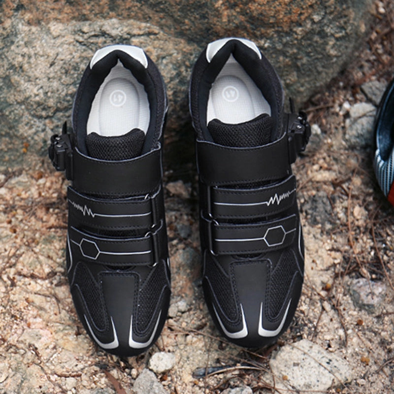 High Heel Shoes Mountain Bike Shoes Mens Cycling Shoes Compatible with SPD System Pedal for Indoor and Outdoor Mountain Road Biking Riding