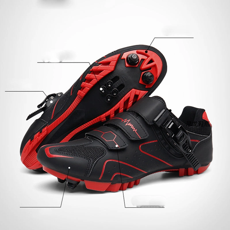 Shin Splints From Flat Shoes Mountain Bike Shoes Mens Cycling Shoes Compatible with SPD System Pedal for Indoor and Outdoor Mountain Road Biking Riding