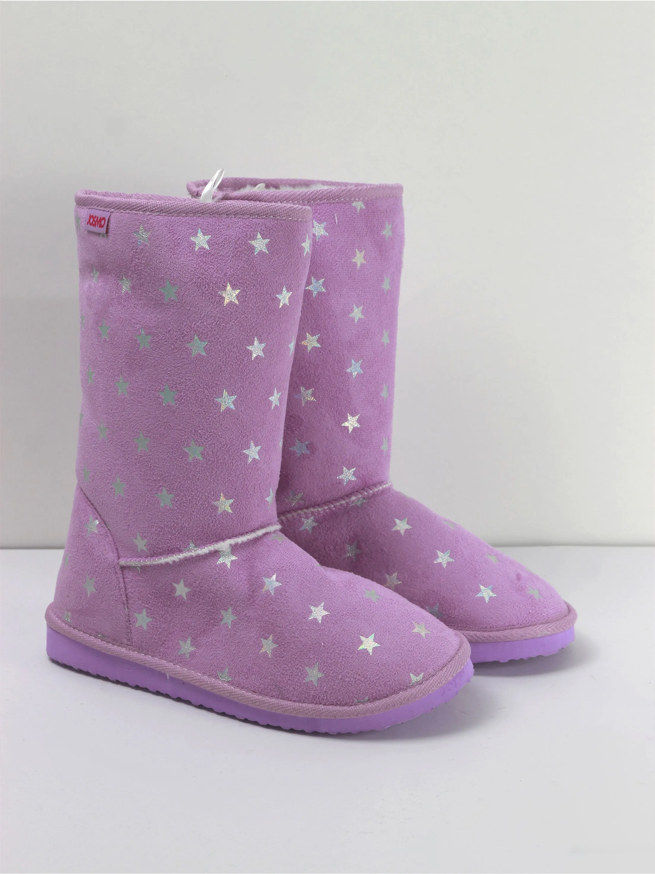 Cloud Slippers Women's Faux Shearling Mid-Calf Ankle Boot,Purple