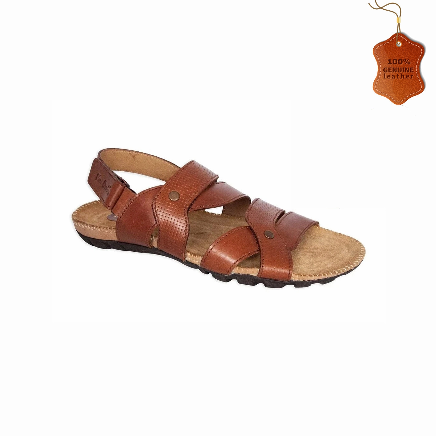 Multi-Strap Leather Sandals For Men Wedding Wedge Sandals