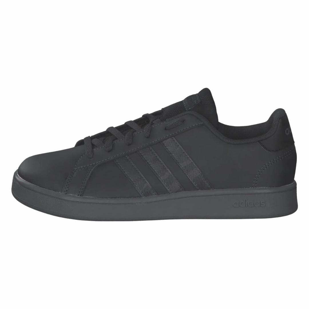 Adidas Led Light Shoes Adidas - Kid's Grand Court J 'Camo' - Carbon / Grey Four / Core Black