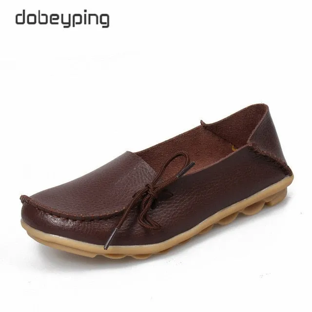Jolene Loafers New Moccasins Women Flats  Autumn Woman Loafers Genuine Leather