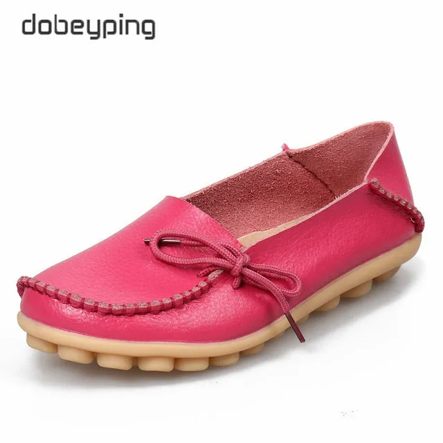 Toddler Loafers New Moccasins Women Flats  Autumn Woman Loafers Genuine Leather