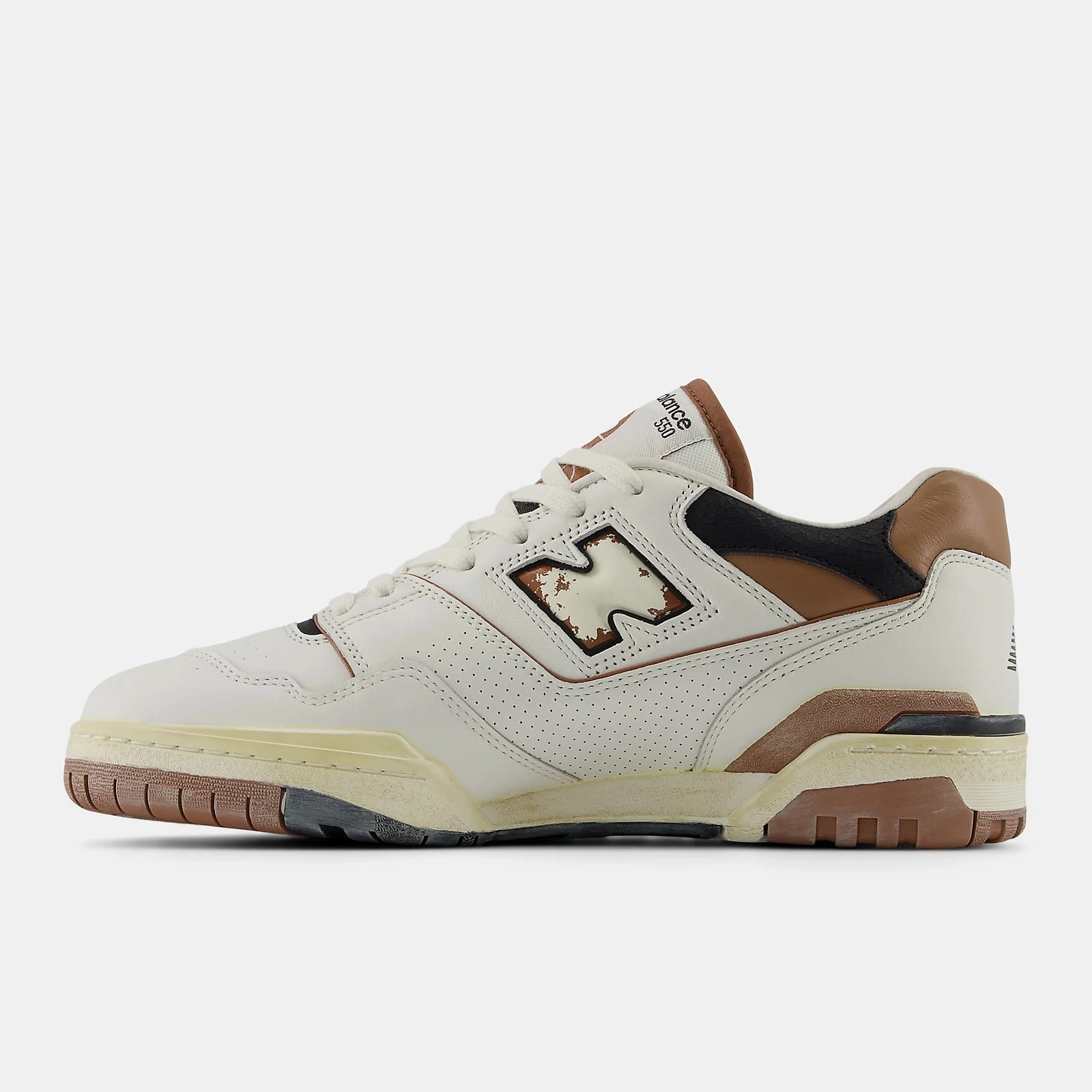 New Balance Velcro Shoes Mens New Balance - Men 550 Sea salt with Pecan and Black BB550VGC