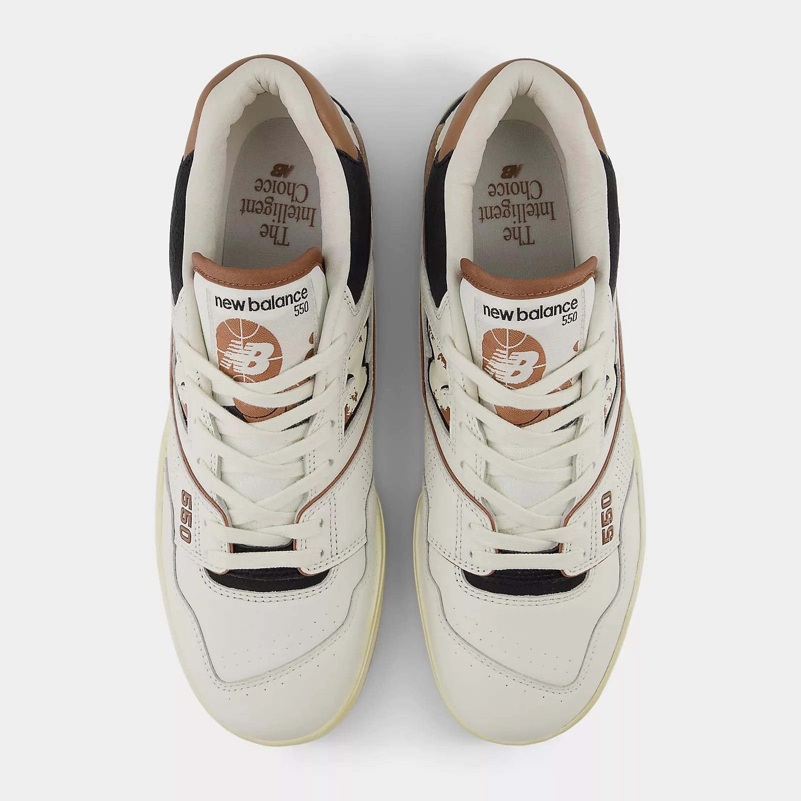 New Balance - Men 550 Sea salt with Pecan and Black BB550VGC New Balance Football Shoes