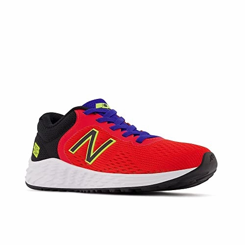 New Balance Neon Green New Balance Kid's Fresh Foam Arishi V2 Bungee Running Shoe, Neo Flame/Black/Lemonade, 12.5 Little Kid