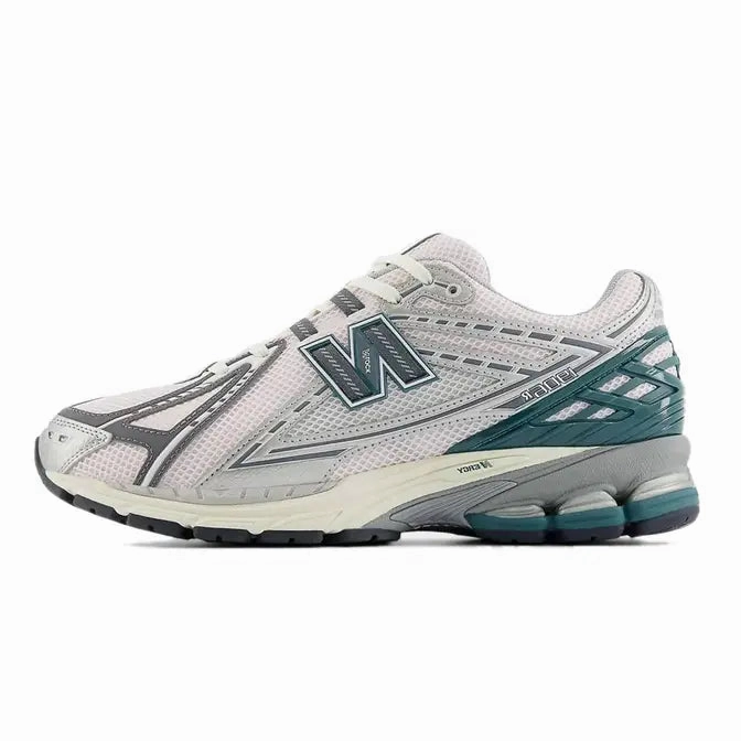 New Balance Dark Grey New Balance Men's 1906r Shoes - Silver Metallic / Pink Granite / New Spruce