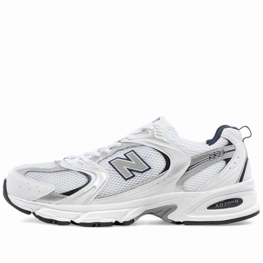 New Balance Men's 530 Shoes - White / Silver / Navy All White New Balance Mens