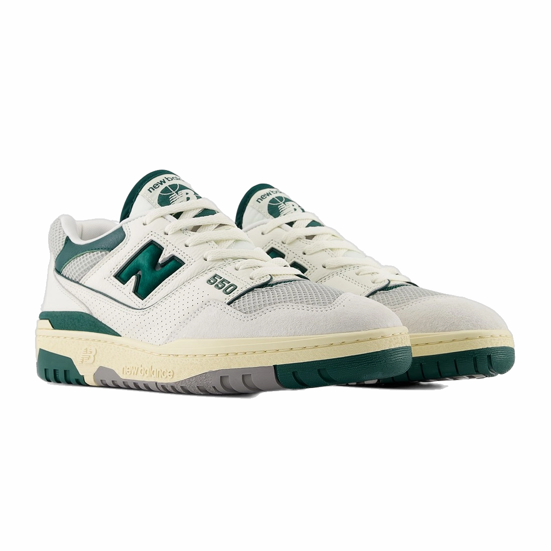 New Balance 990v6 Action Bronson New Balance Men's 550 Shoes - Sea Salt / Marsh Green