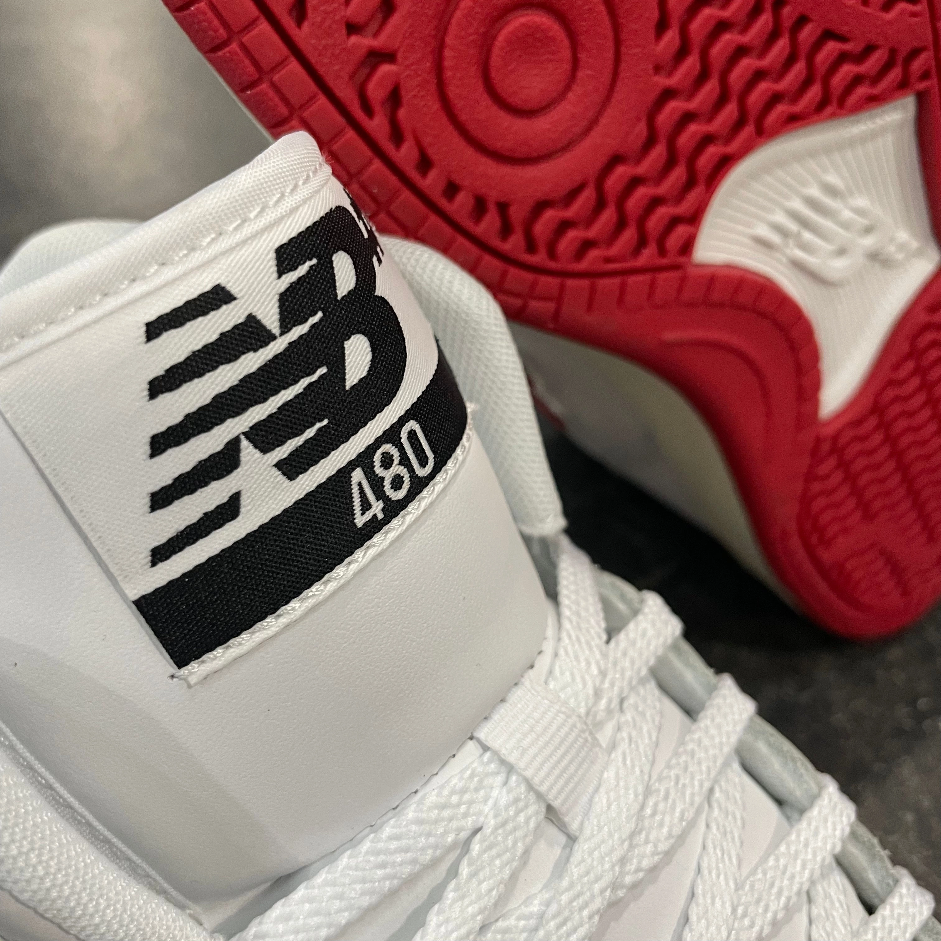 New Balance Numeric 480 High White/Red SALE New Balance Round Rock