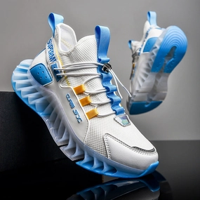 Correct Running Shoes New Sports Youth Luminous Shock Absorption Travel Fitness Running Shoes