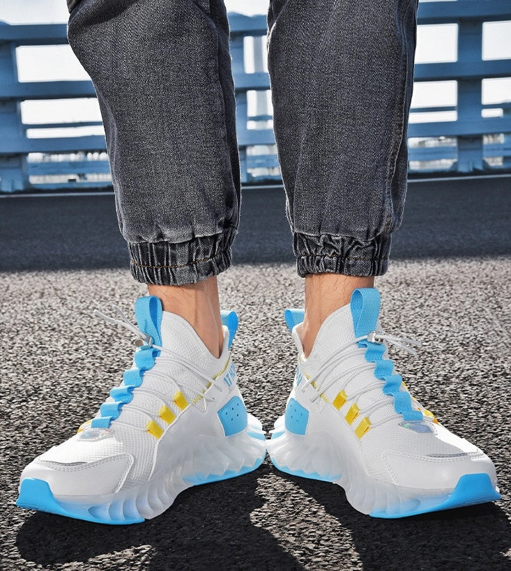 Initiator Running Shoe New Sports Youth Luminous Shock Absorption Travel Fitness Running Shoes