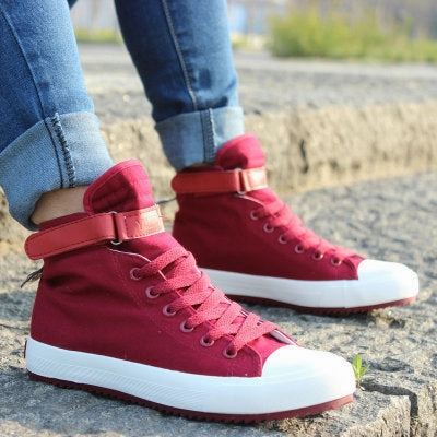 Mountain Bike Shoes Flat New Spring/Summer Men Casual Shoes Breathable Black High-top Lace-up Canvas Shoes Espadrilles 2018 Fashion White Men Shoes Flat