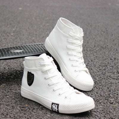 Fold Away Flat Shoes New Spring/Summer Men Casual Shoes Breathable Black High-top Lace-up Canvas Shoes Espadrilles 2018 Fashion White Men Shoes Flat