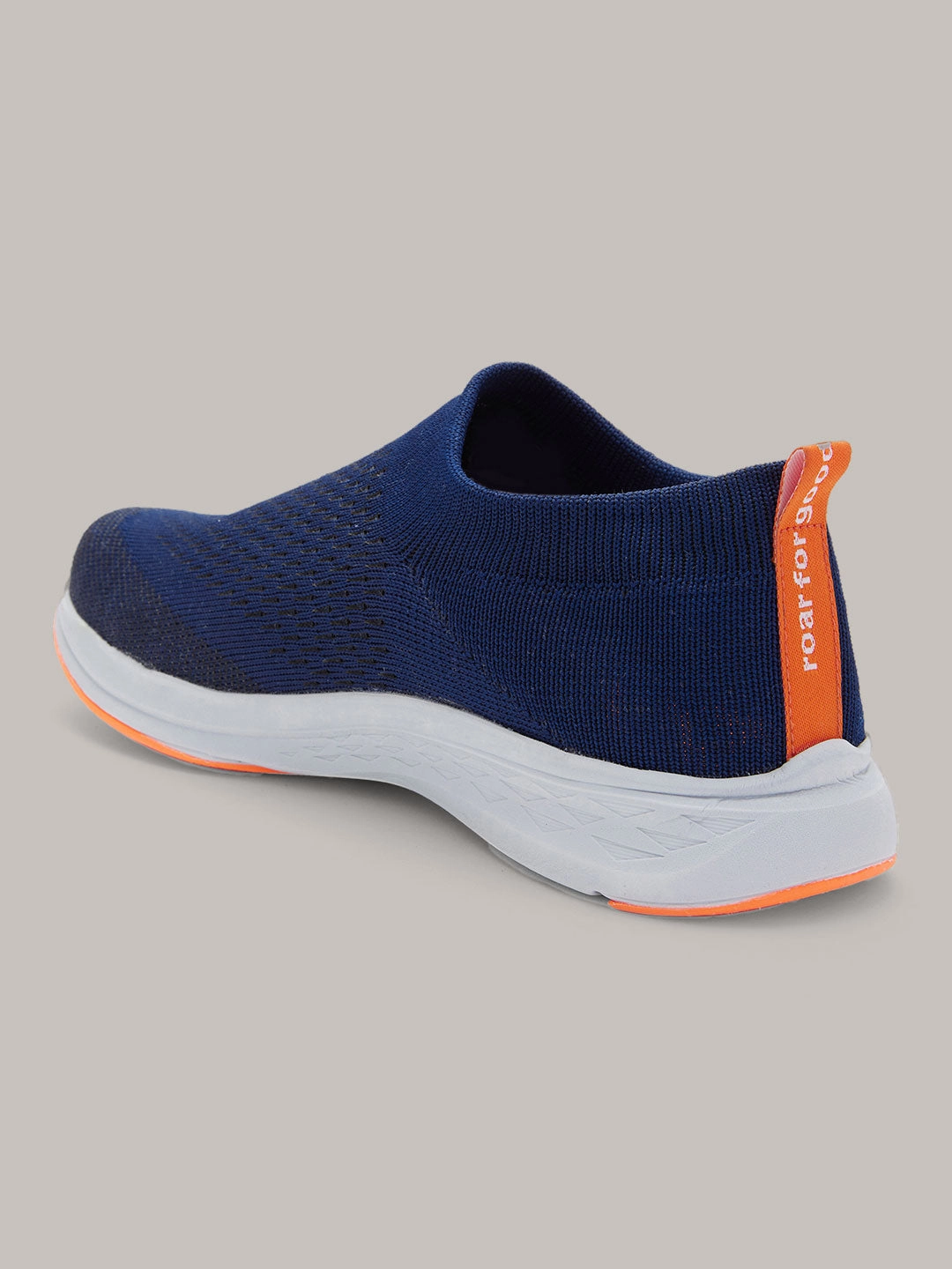 Roar For Good Navy Blue Slip on Shoes for Men | Soft Cushion Insole, Slip-Resistance, Dynamic Feet Support & Arch Support | Made from recycled PET bottles Casual Shoes Brands In India