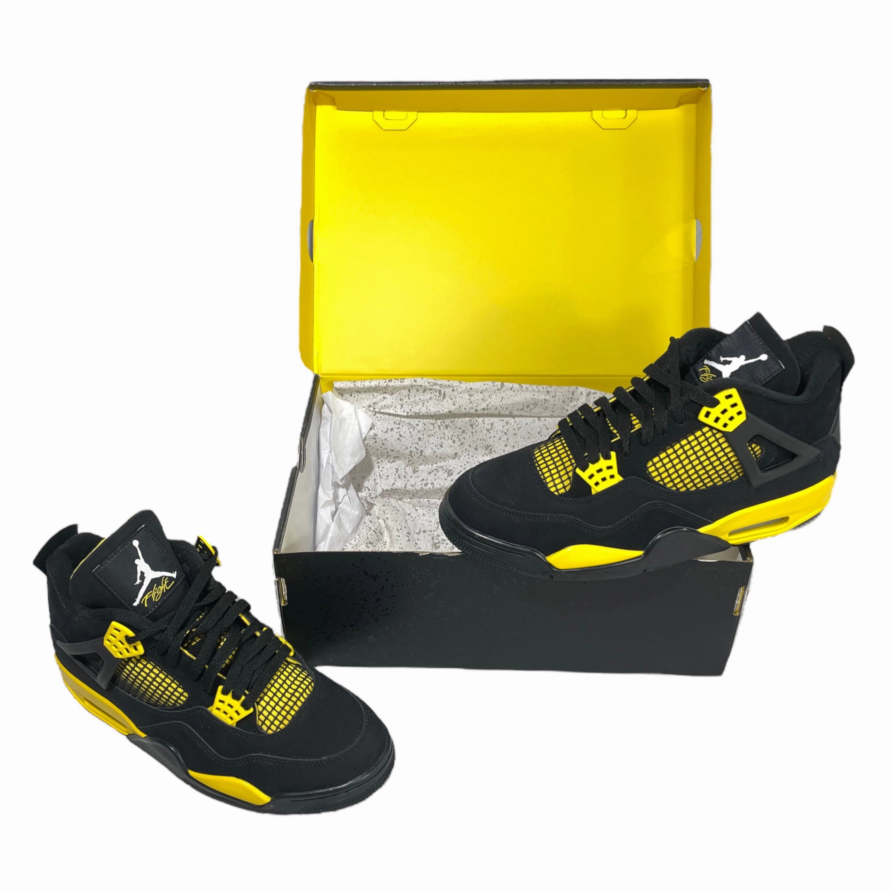 NIKE : AIR JORDAN 4 YELLOW THUNDER RETRO  : 44 Asics Grass Tennis Shoes