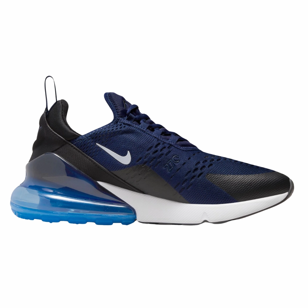 Nike - Men's Air Max 270 'Midnight Navy Bright Crimson' - Midnight Navy / White / Bright Crimson / Black Asics Preschool Running Shoes
