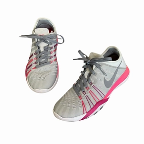 Nike | Women's Gray and Hot Pink Free Training Shoes | Size: 6 Asics Walking Running Shoes